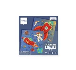 Scratch Puzzel Magnetisch (2x20stuks) Puzzelboek TO GO – RUIMTE