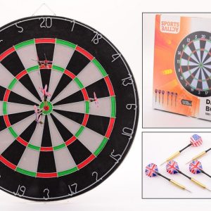 Sports Active Dartbord (45cm) + 6 dartpijltjes