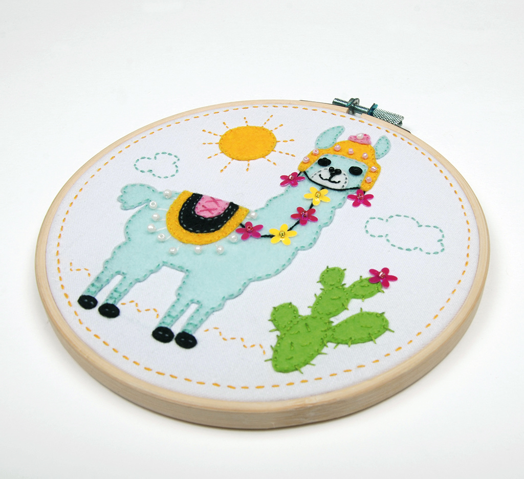 Knutselkit met vilt - Lama - Afbeelding 2