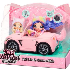 Na! Na! Na! Surprise Soft Plush Convertible Doll Car – pink