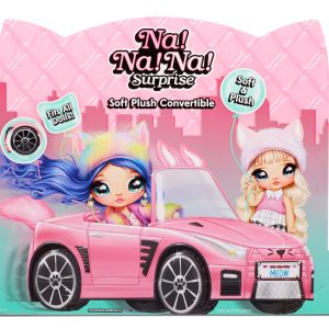 Na! Na! Na! Surprise Soft Plush Convertible Doll Car – pink