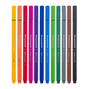 Bruynzeel Fineliner – set van 12 kleuren