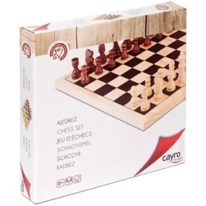 Schaakspel (hout) 30x30cm