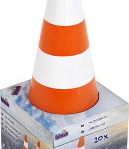 Verkeerskegels (oranje/wit) – 10stuks