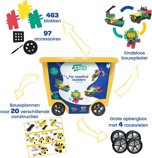 Clics - Rollerbox Build & Play 20-in-1 - Afbeelding 3