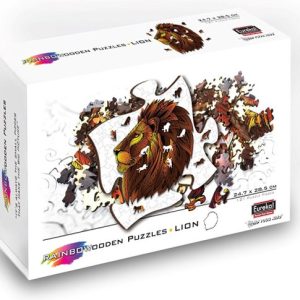 2D Rainbow Wooden Puzzel (121stuks) – Leeuw