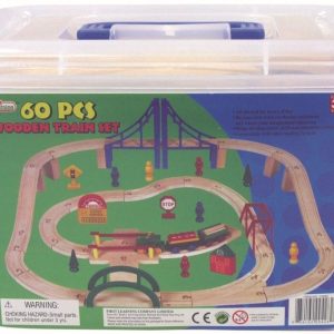 Houten trein box – 60 stuks