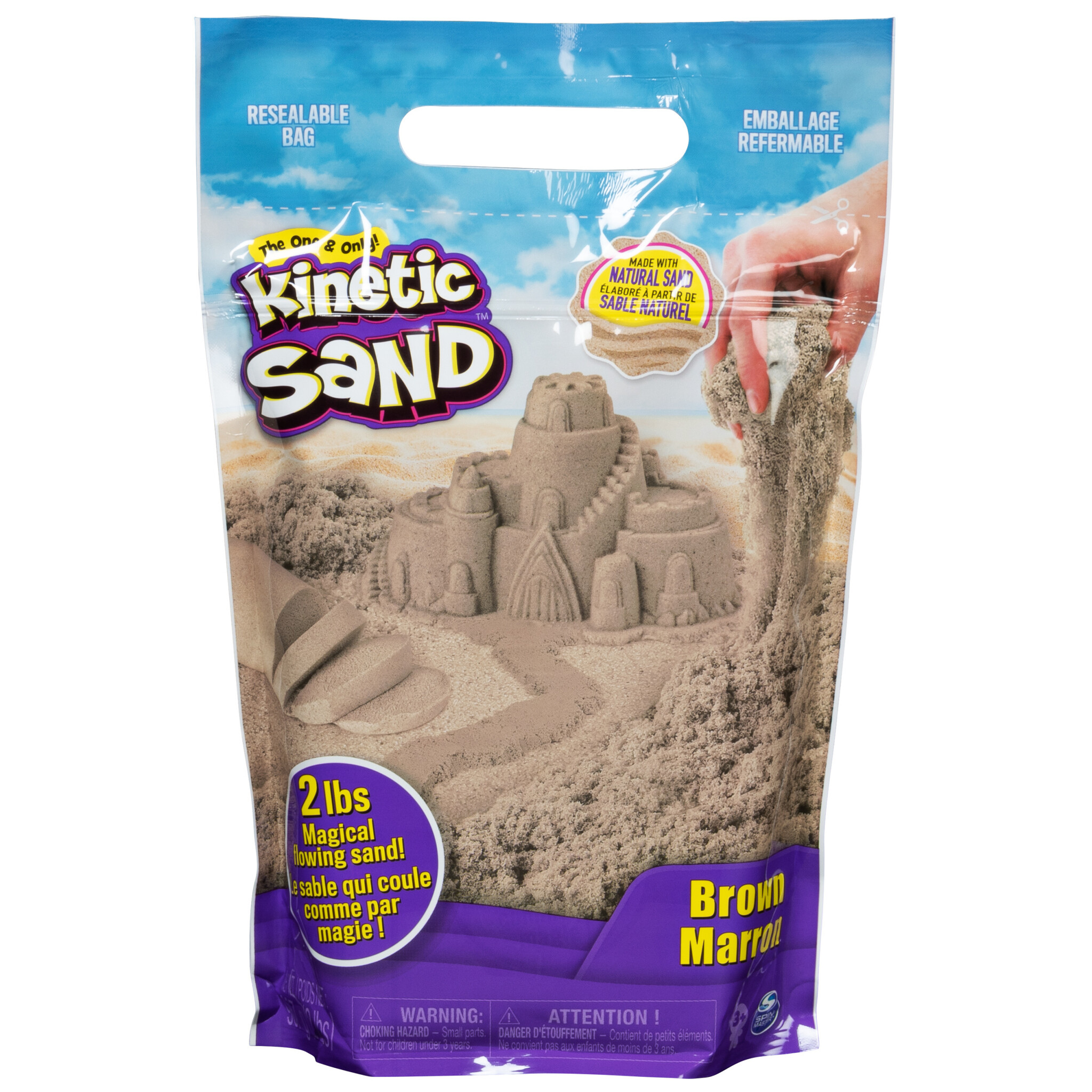 Kinetic Sand - Colour Sand Bag (907gr) - Bruin