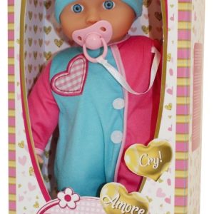 Bambolina Amore Babypop (36cm) met huilgeluidjes