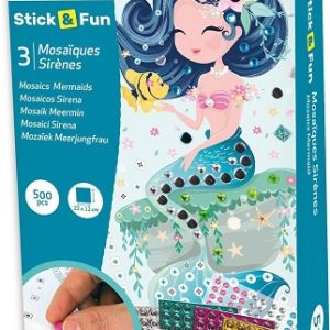 Sycomore Stick & Fun Mosaics – Zeemeerminnen (3 mini mozaïeken) 500stuks