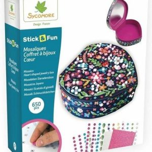 Sycomore Stick & Fun Mosaics – Sieradendoos Hart (3D mozaïeken) 650stuks