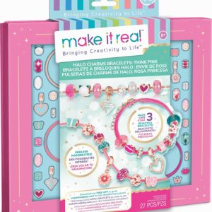 Make it Real – Armbanden Think Pink met halo-bedeltjes
