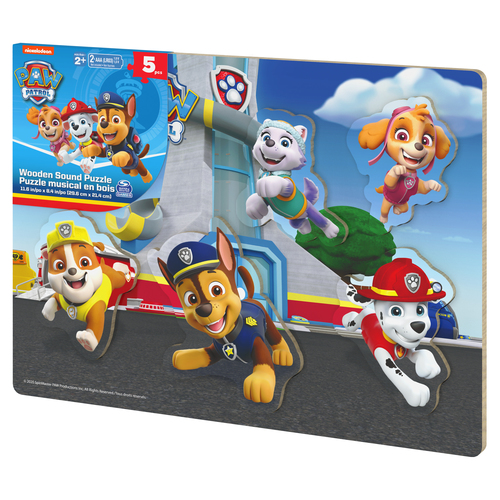 Paw Patrol - Inlegpuzzel (hout) met geluiden (5stuks) - Afbeelding 6