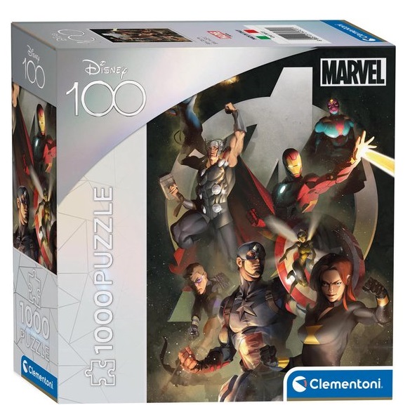 Clementoni Puzzel (1000stuks) - Disney 100 - Marvel Avengers