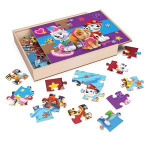 Paw Patrol – 3-pack houten puzzel (3x24stuks) in houten box