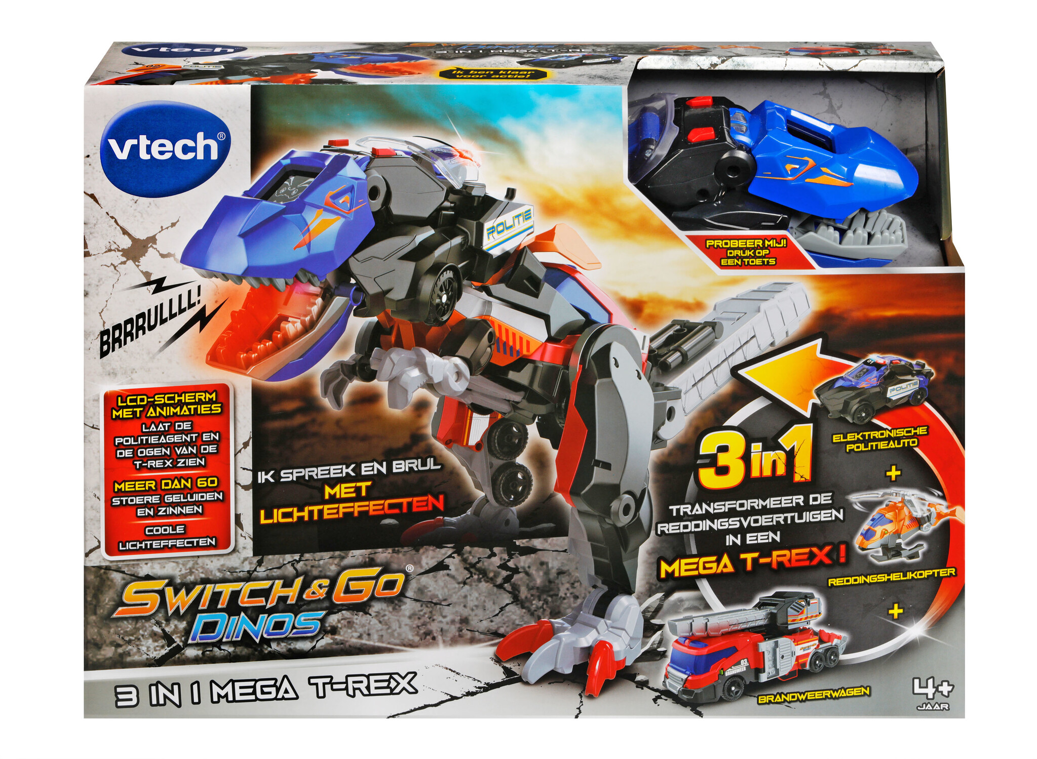 Switch & Go Dino's - 3 in 1 Mega T-Rex