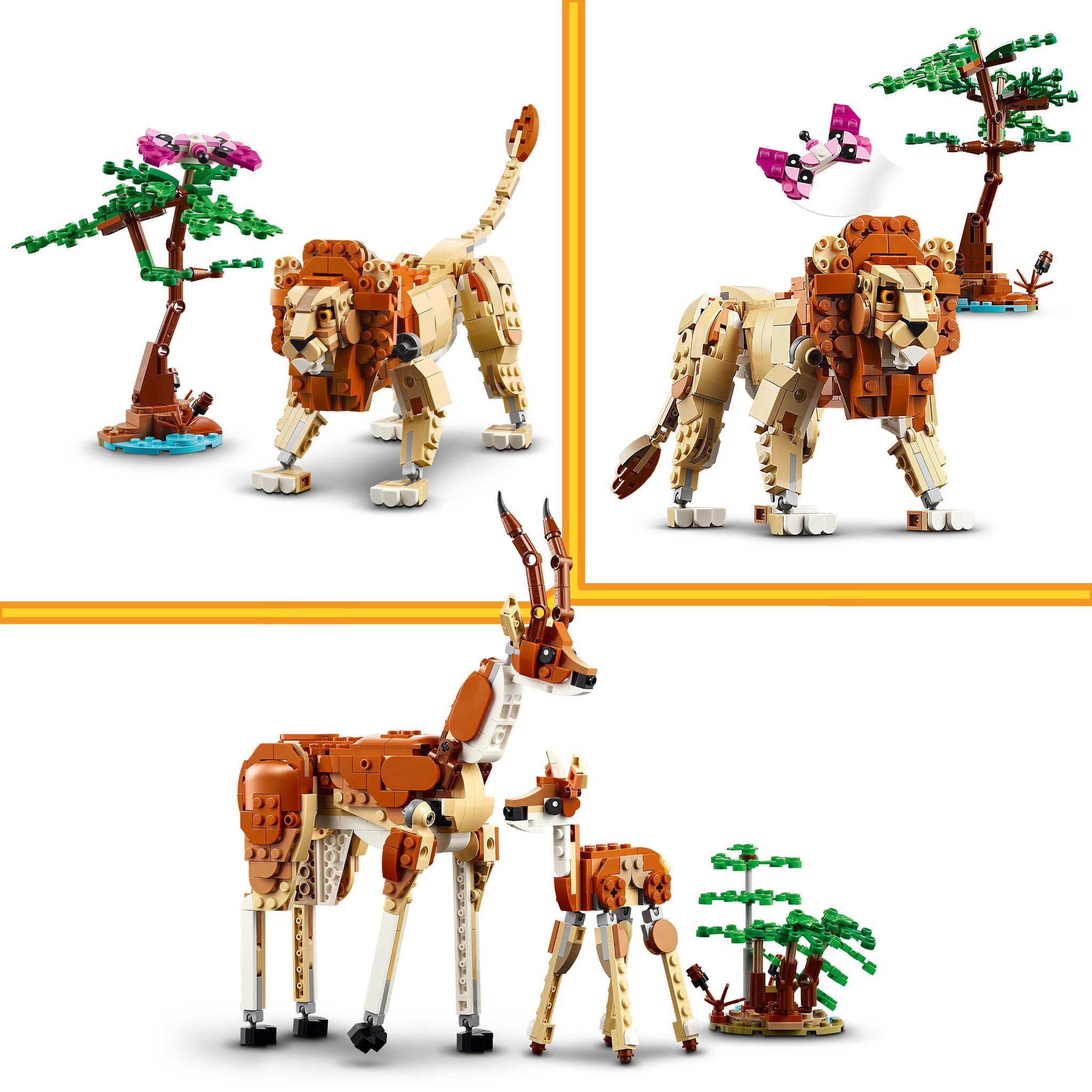 LEGO Creator 3-in-1 Safaridieren - 31150 - Afbeelding 6