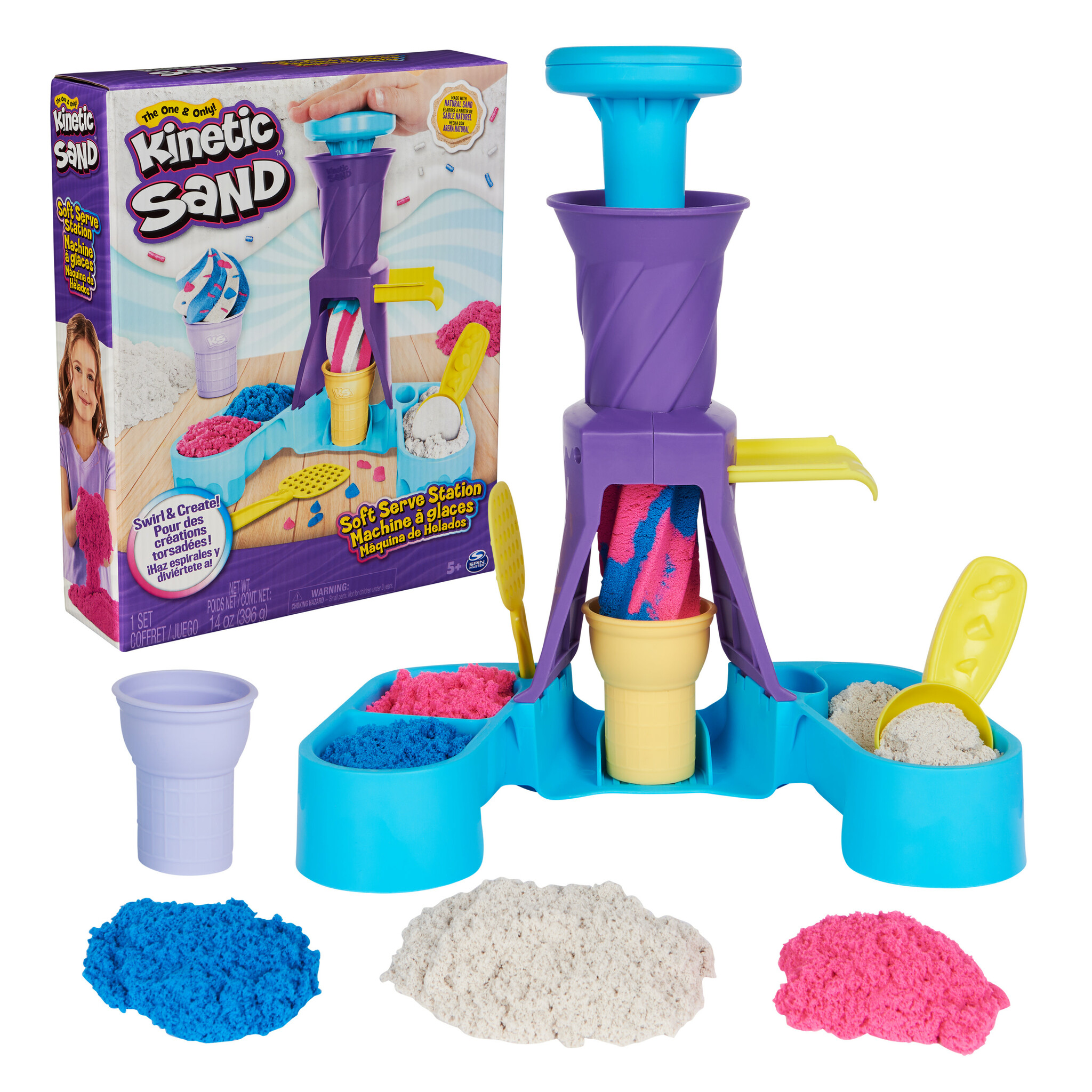 Kinetic Sand - Soft Serve Ice Cream Station Playset