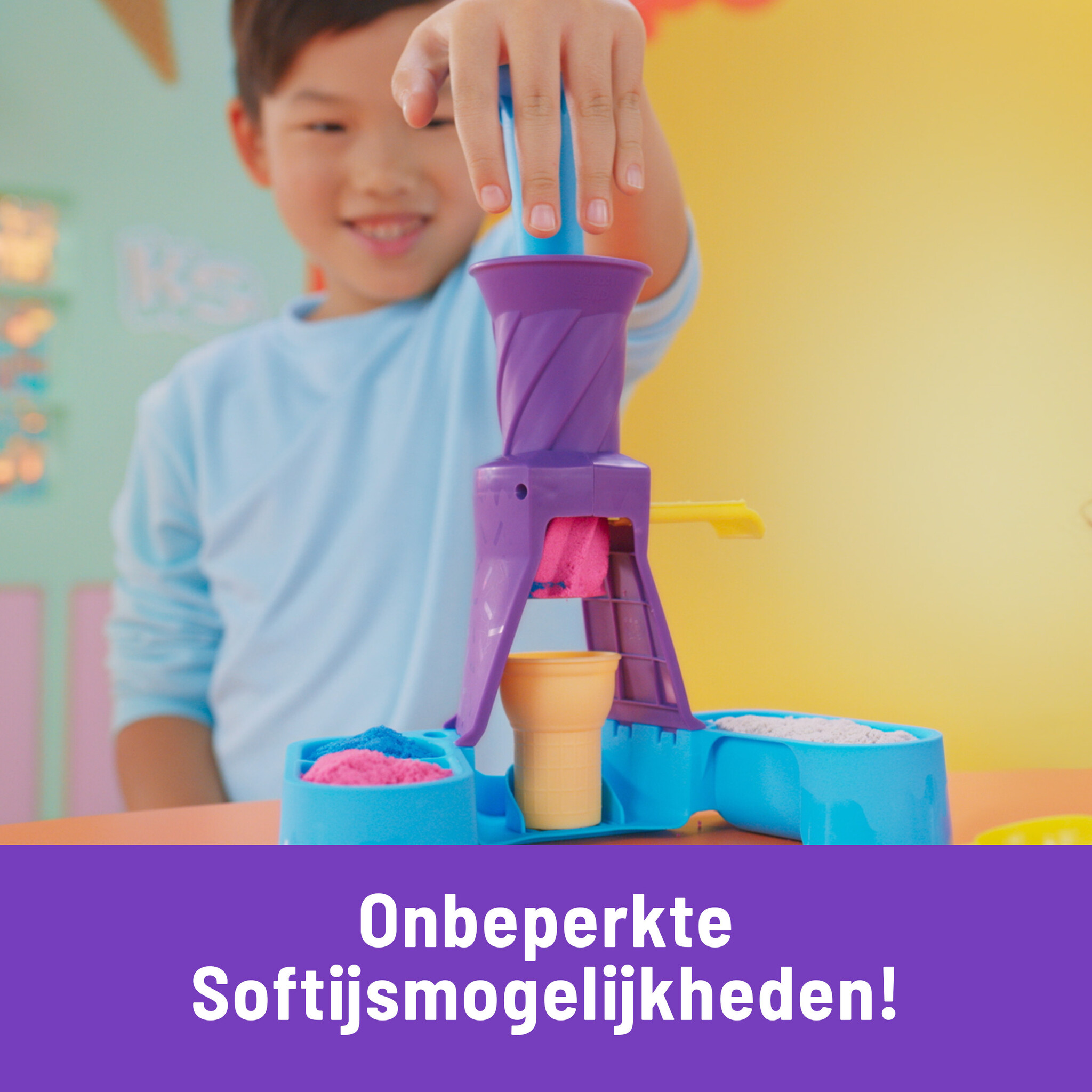 Kinetic Sand - Soft Serve Ice Cream Station Playset - Afbeelding 4