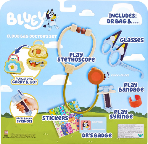 Bluey - Wolkentas Dokter Speelset (7-delig) - Afbeelding 7