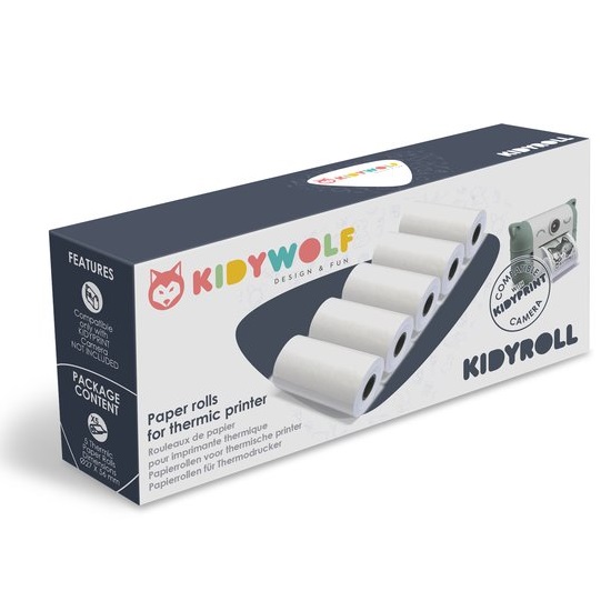 Kidyroll Papierrollen (klassiek) voor Kidyprint - 5stuks
