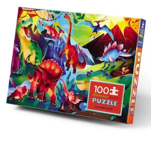 Puzzel Holographic (100stuks) – Dinosaur World