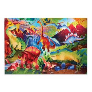 Puzzel Holographic (100stuks) – Dinosaur World