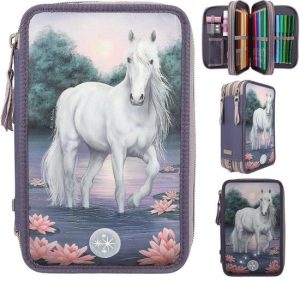 Miss Melody 3-vaks etui met LED, gevuld – ZEEROZEN