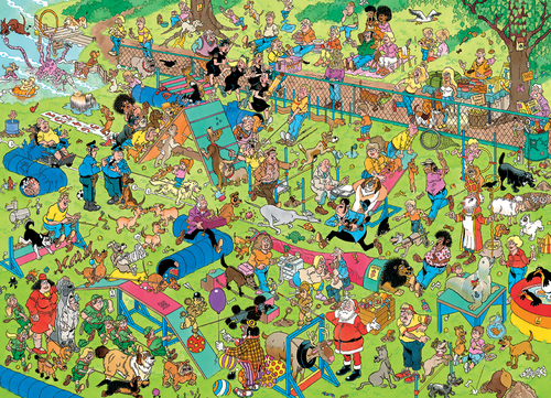 JVH Puzzel (1000 st) Hondenparcours - Afbeelding 2