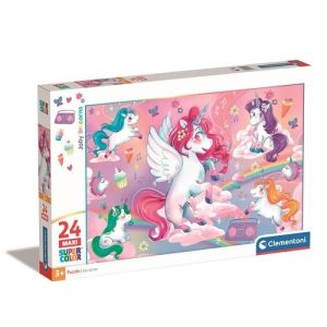 Puzzel 24st Maxi Jolly Unicorns