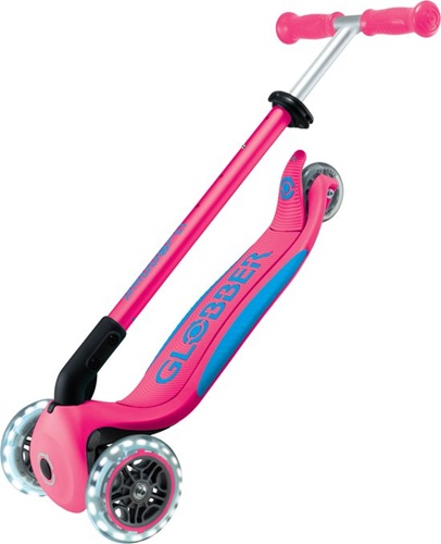Globber - Primo Foldable Plus Lights Fuchsia - Afbeelding 3