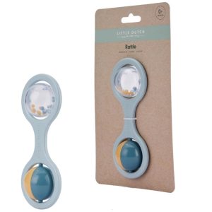 Little dutch bal rammelaar blauw