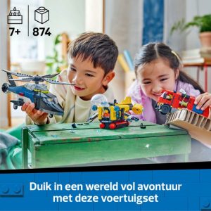 LEGO City – Helikopter, brandweerauto en duikboot remix – 60462