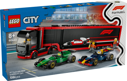 LEGO City - F1 Truck met RB20 en AMR24 F1 wagens - Afbeelding 5