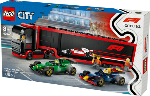 LEGO City - F1 Truck met RB20 en AMR24 F1 wagens - Afbeelding 6