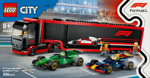 LEGO City - F1 Truck met RB20 en AMR24 F1 wagens - Afbeelding 7