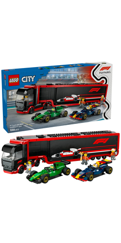 LEGO City - F1 Truck met RB20 en AMR24 F1 wagens - Afbeelding 10