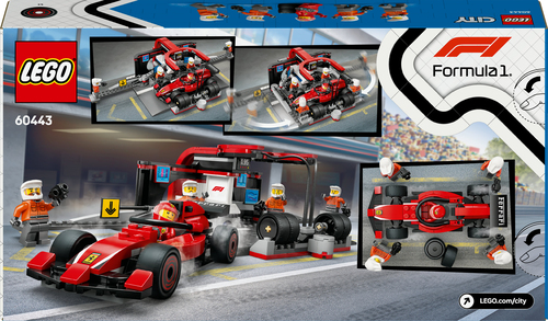 LEGO City - F1 pitstop en pitcrew met Ferrari - Afbeelding 4