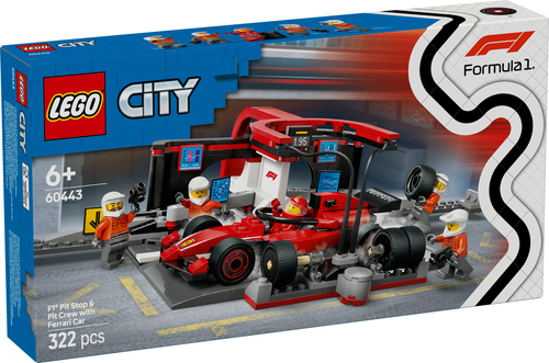 LEGO City - F1 pitstop en pitcrew met Ferrari - Afbeelding 5