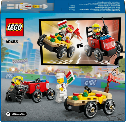 LEGO City - Raceautopakket: pizzabestelwagen vs brandweertruck - Afbeelding 4