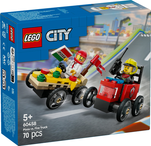 LEGO City - Raceautopakket: pizzabestelwagen vs brandweertruck - Afbeelding 5
