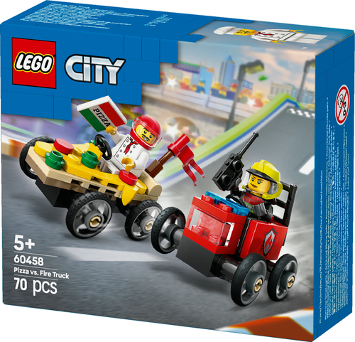 LEGO City - Raceautopakket: pizzabestelwagen vs brandweertruck - Afbeelding 6