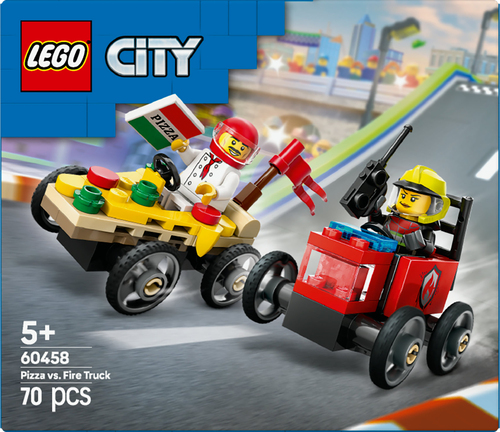 LEGO City - Raceautopakket: pizzabestelwagen vs brandweertruck - Afbeelding 7
