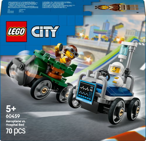 LEGO City - Raceautopakket: vliegtuig vs ziekenhuisbed