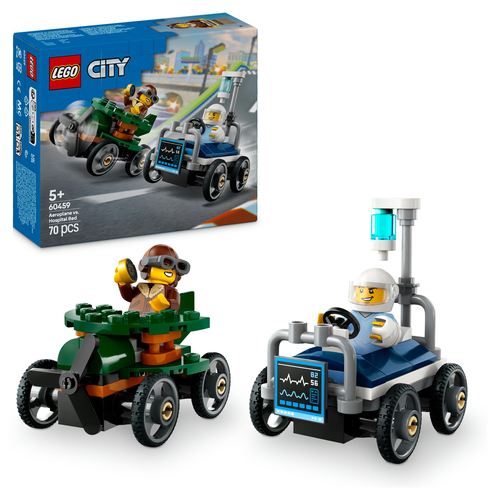 LEGO City - Raceautopakket: vliegtuig vs ziekenhuisbed - Afbeelding 9