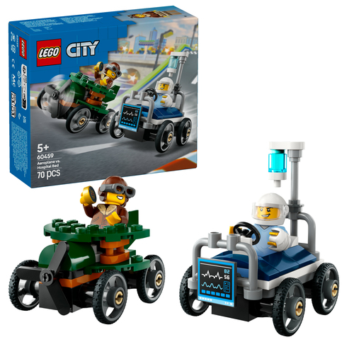 LEGO City - Raceautopakket: vliegtuig vs ziekenhuisbed - Afbeelding 10