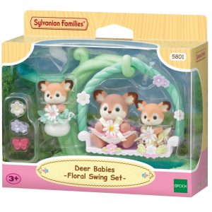 Sylvanian Families – Baby hertjes – Bloemenschommel
