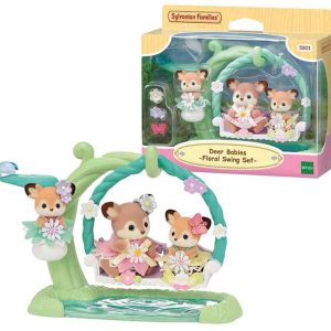 Sylvanian Families – Baby hertjes – Bloemenschommel