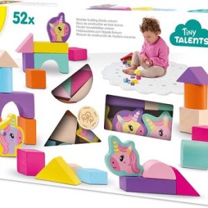 SES – Houten bouwblokken unicorn 52st.