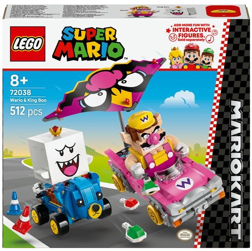 LEGO Super Mario - Mario Kart - Wario en King Boo